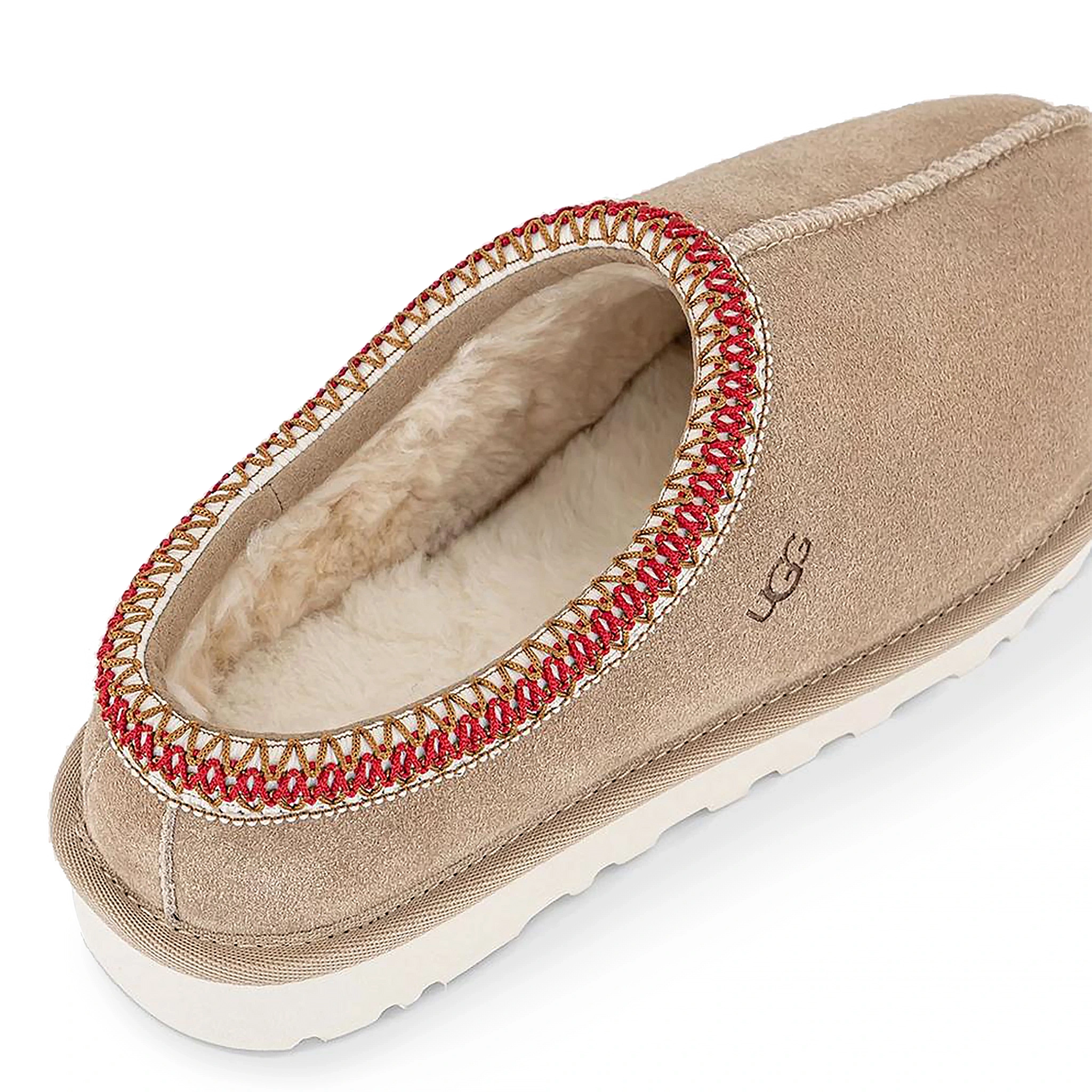 Top view of UGG Tasman Sand Dark Cherry Slippers (W) 5955-SNDD